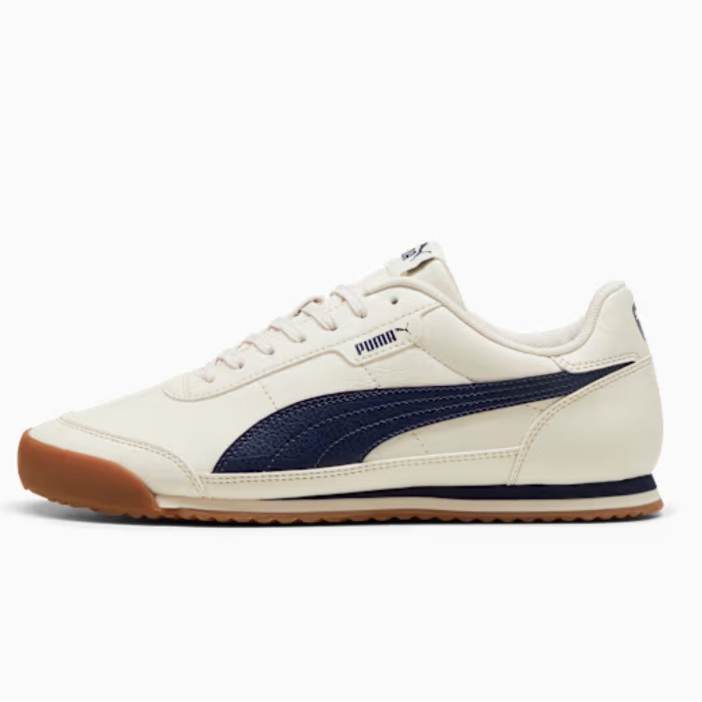 PUMA Turino II Men's Sneakers - Cream and Navy - Size 8